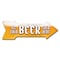 Signmission Ice Cold Beer 2 Arrow Decal Funny Home Decor 30in Wide D-A-10-999809 - alternate 1